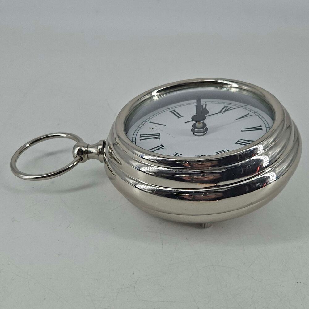 Pottery Barn Vintage pocket watch Style Desk hanging Clock decor - Picture 2 of 3